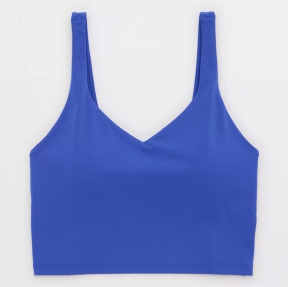 American Eagle OFFLINE By Aerie Real Me Low Key Longline Sports Bra. - Picture 3 of 6